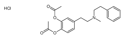 [2-acetyloxy-4-[2-[methyl(2-phenylethyl)amino]ethyl]phenyl] acetate,hydrochloride结构式