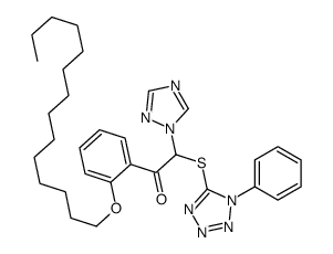 2-[(1-phenyl-1H-tetrazol-5-yl)thio]-o-(tetradecyloxy)-2-(1H-1,2,4-triazol-1-yl)acetophenone picture