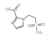 1H-Imidazole,1-[2-(methylsulfonyl)ethyl]-2- nitro- Structure