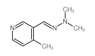 N-methyl-N-[(4-methylpyridin-3-yl)methylideneamino]methanamine结构式