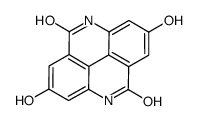 4,9-Dihydro-2,7-dihydroxy-pyrido(2,3,4,5-lmn)phenanthridine-5,10-dione结构式