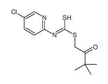 3,3-Dimethyl-2-oxobutyl (5-chloro-2-pyridinyl)carbamodithioate结构式