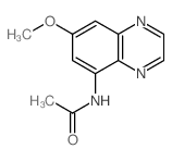 Acetamide, N-(7-methoxy-5-quinoxalinyl)-结构式