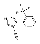 4-[2-(TRIFLUOROMETHYL)PHENYL]-1H-PYRROLE-3-CARBONITRILE结构式