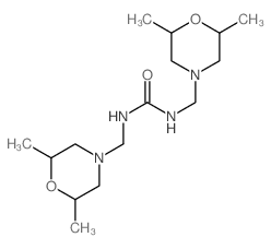 Urea,N,N'-bis[(2,6-dimethyl-4-morpholinyl)methyl]- structure