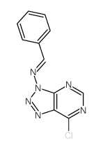 N-(5-chloro-2,4,7,8,9-pentazabicyclo[4.3.0]nona-2,4,7,10-tetraen-9-yl)-1-phenyl-methanimine结构式