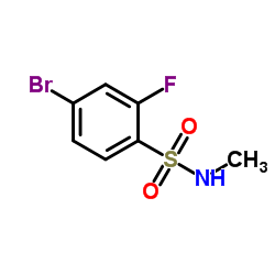 4-Bromo-2-fluoro-N-methylbenzenesulfonamide Structure