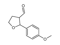 2-(4-Methoxyphenyl)tetrahydro-3-furancarbaldehyde Structure