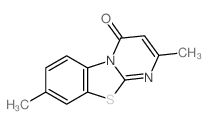 2,8-dimethylpyrimido[2,1-b][1,3]benzothiazol-4-one结构式