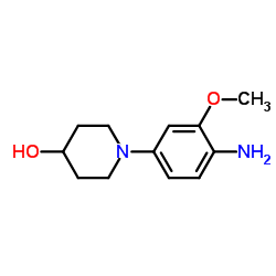 1-(4-Amino-3-methoxyphenyl)-4-piperidinol structure