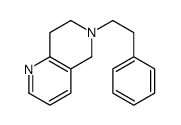 6-(2-phenylethyl)-7,8-dihydro-5H-1,6-naphthyridine结构式