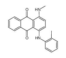 1-(Methylamino)-4-[(2-methylphenyl)amino]anthraquinone结构式