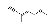 (E)-5-methoxy-3-methyl-3-penten-1-yne结构式