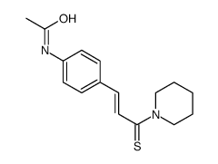 N-[4-(3-piperidin-1-yl-3-sulfanylideneprop-1-enyl)phenyl]acetamide结构式