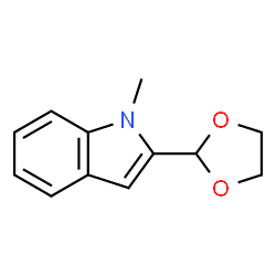 1H-Indole,2-(1,3-dioxolan-2-yl)-1-methyl-(9CI) structure