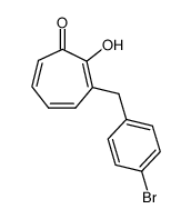 3-(4-bromobenzyl)-2-hydroxycyclohepta-2,4,6-trien-1-one Structure
