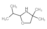 Oxazolidine,4,4-dimethyl-2-(1-methylethyl)- structure