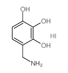 4-(aminomethyl)benzene-1,2,3-triol structure