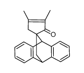 3,4-dimethyl-9',10'-dihydrospiro[cyclopentane-1,11'-[9,10]ethanoanthracen]-3-en-2-one结构式