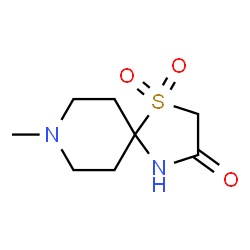 1-Thia-4,8-diazaspiro[4.5]decan-3-one,8-methyl-,1,1-dioxide(8CI)结构式