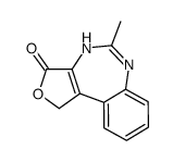 3H-Furo[3,4-d][1,3]benzodiazepin-3-one,1,4-dihydro-5-methyl-(8CI)结构式