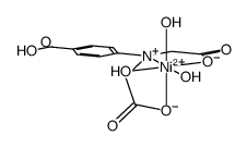 [Ni(N-(4-carboxyphenyl)iminodiacetic acid (-2H))(H2O)3] Structure