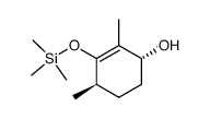 trans-3-hydroxy-2,6-dimethyl-1-(trimethylsiloxy)-1-cyclohexene Structure