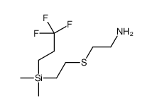 2-[2-[dimethyl(3,3,3-trifluoropropyl)silyl]ethylsulfanyl]ethanamine Structure