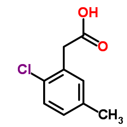 (2-chloro-5-methyl-phenyl)-acetic acid Structure