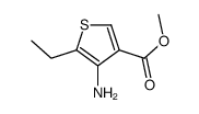 Methyl 4-amino-5-ethyl-3-thiophenecarboxylate结构式