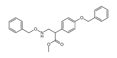 methyl 3-[(benzyloxy)amino]-2-[p-(benzyloxy)phenyl]propionate结构式