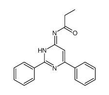 N-(2,6-diphenylpyrimidin-4-yl)propanamide结构式