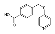 4-(pyridin-4-ylsulfanylmethyl)benzoic acid Structure