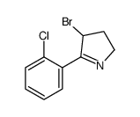 4-bromo-5-(2-chlorophenyl)-3,4-dihydro-2H-pyrrole结构式
