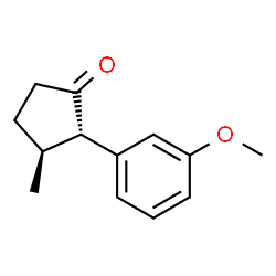 Cyclopentanone, 2-(3-methoxyphenyl)-3-methyl-, (2S,3S)- (9CI) Structure