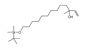 13-[tert-butyl(dimethyl)silyl]oxy-3-methyltridec-1-en-3-ol结构式