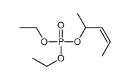 diethyl pent-3-en-2-yl phosphate结构式
