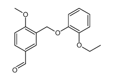 3-(2-ETHOXY-PHENOXYMETHYL)-4-METHOXY-BENZALDEHYDE结构式