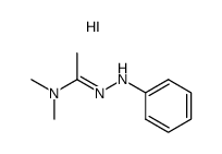 (E)-N,N-dimethyl-N'-phenylacetohydrazonamide hydroiodide Structure