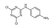 4-N-(4,6-dichloro-1,3,5-triazin-2-yl)benzene-1,4-diamine结构式