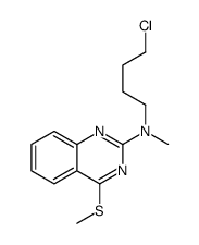 N-(4-chlorobutyl)-N-methyl-4-methylsulfanylquinazolin-2-amine结构式