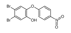 4,5-dibromo-2-(4-nitrophenoxy)phenol Structure