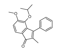 5-methoxy-2-methyl-3-phenyl-4-propan-2-yloxyinden-1-one结构式