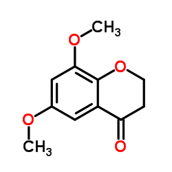6,8-Dimethoxy-2,3-dihydro-4H-chromen-4-one Structure