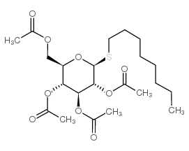 辛基2,3,4,6-四-O-乙酰基-bD-硫代吡喃葡萄糖苷结构式