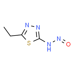 1,3,4-Thiadiazole,2-ethyl-5-nitrosamino- (5CI) structure