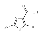 2-AMINO-5-BROMOTHIAZOLE-4-CARBOXYLIC ACID Structure