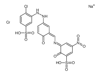 sodium [3-[[[5-[(2-chloro-5-sulphophenyl)azo]-2-hydroxyphenyl]methylene]amino]-2-hydroxy-5-nitrobenzene-1-sulphonato(4-)]chromate(1-) picture