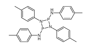 2,4-bis(p-methylanilino)-1,3-bis(p-methylphenyl)-1,3,2,4-diazadiphosphetidine结构式