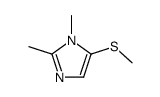 1,2-dimethyl-5-methylthioimidazole结构式